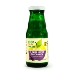 СОК БИО ЧЕРНА БОРОВИНКА/ЯБЪЛКА 200ml
